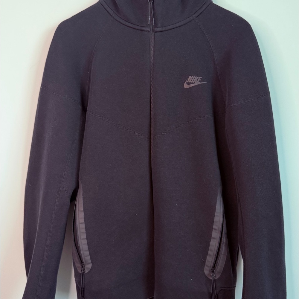 Nike Black Hoodie with Red Nike Tag